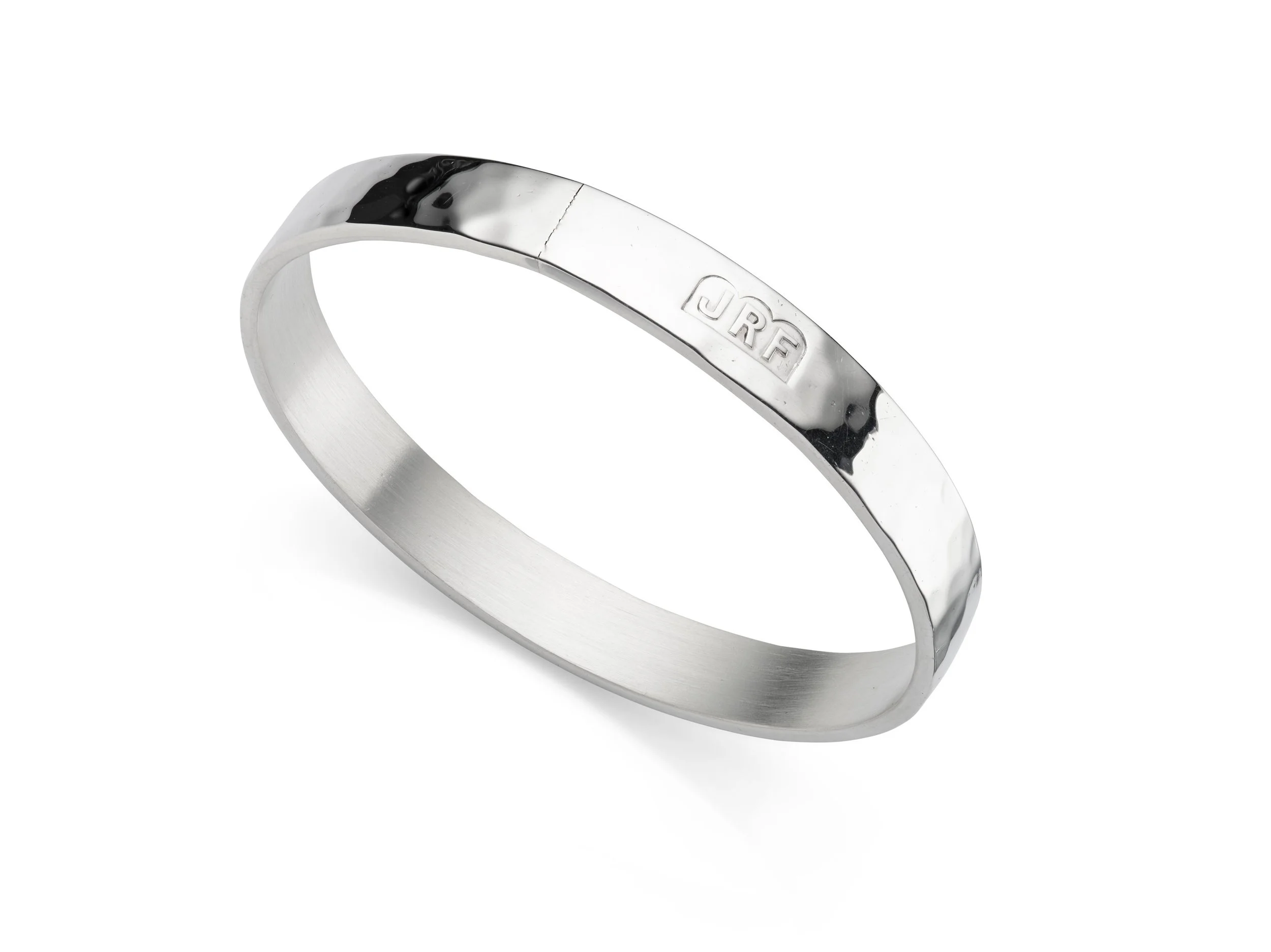 Vintage silver bangle by John Richard Fox, hallmarked London, 1998